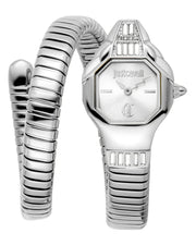 Just Cavalli Brillante Silver Dial Silver Steel Strap Watch for Women - JC1L326M0015