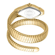 Just Cavalli Ferocious Silver Dial Gold Steel Strap Watch for Women - JC1L306M0035