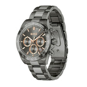 Hugo Boss Hero 2.0 Chronograph Grey Dial Grey Steel Strap Watch for Men - 1514299