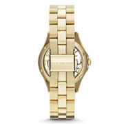 Marc Jacobs Henry Gold Dial Gold Steel Strap Watch for Women - MBM3295