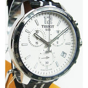 Tissot Quickster Chronograph NBA San Antonio Spurs Edition White Dial Two Tone NATO Strap Watch for Men - T095.417.17.037.07