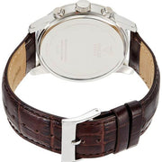 Guess Pinnacle Chronograph Quartz Blue Dial Brown Leather Strap Watch For Men - W0673G1