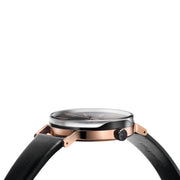 Calvin Klein Boost Black Dial Black Leather Strap Watch for Men - K7Y21TCZ