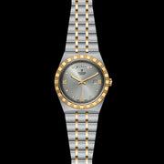 Tudor Royal Diamonds Automatic Grey Dial Two Tone Steel Strap Watch for Men - M28603-0002