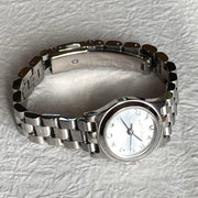 Marc Jacobs Henry Dinky Silver Dial Silver Steel Strap Watch for Women - MBM3198
