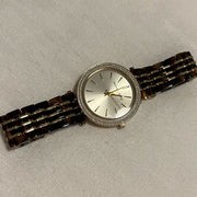 Michael Kors Darci Gold Dial Brown Two Tone Steel Strap Watch for Women - MK4326