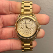 Michael Kors Blair Gold Dial Gold Steel Strap Watch for Women - MK5639
