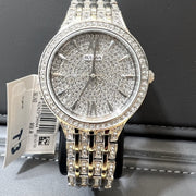 Bulova Crystal Collection Silver Dial Silver Steel Strap Watch for Women - 96L243