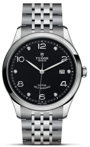 Tudor 1926 Automatic Diamonds Black Dial Silver Steel Strap Watch for Men - M91650-0004