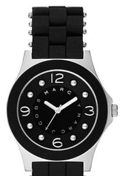 Marc Jacobs Pelly Black Dial Black Silicone Strap Watch for Women - MBM2541