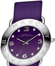 Marc Jacobs Marc Purple Dial Purple Leather Strap Watch for Women - MBM8530