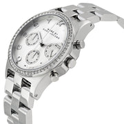 Marc Jacobs Henry Chronograph Silver Dial Silver Steel Strap Watch for Women - MBM3104