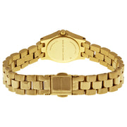 Marc Jacobs Henry Dinky Gold Dial Gold Steel Strap Watch for Women - MBM3199