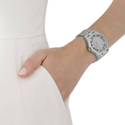 Marc Jacobs Henry Transparent Silver Dial Silver Steel Strap Watch for Women - MBM3205