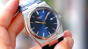 Tissot PRX Blue Dial Blue Leather Strap Watch for Men - T137.410.16.041.00