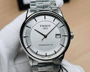 Tissot Luxury Powermatic 80 Silver Dial Silver Steel Strap Watch For Men - T086.407.11.031.00