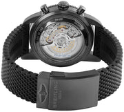 Breitling Superocean Heritage B01 Chronograph 44 Green Dial Black Mesh Bracelet Watch for Men - MB01621A1L1S1