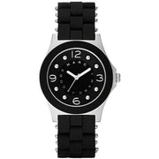 Marc Jacobs Pelly Black Dial Black Silicone Strap Watch for Women - MBM2541