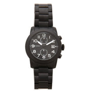 Marc Jacobs Larry Chronograph Black Dial Black Steel Strap Watch for Men - MBM5052