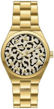 Michael Kors Lennox Three-Hand Gold Dial Gold Steel Strap Watch for Women - MK7500