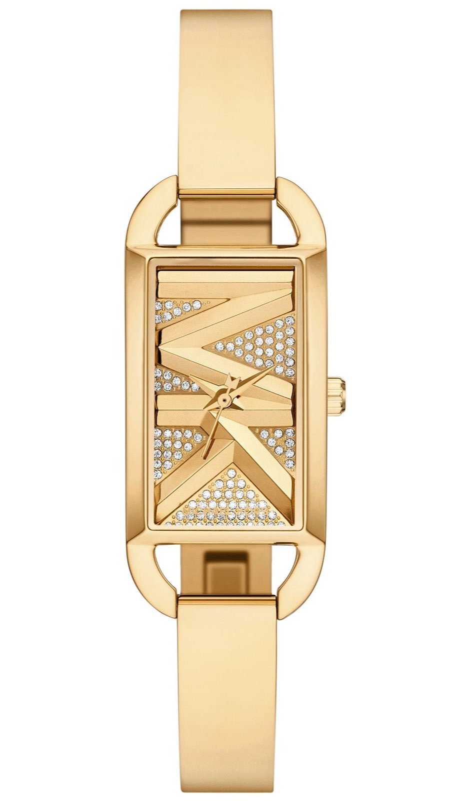 Michael Kors Empire Analog Gold Dial Gold Steel Strap Watch for Women - MK4840