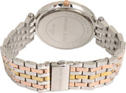 Michael Kors Darci Silver Dial Two Tone Stainless Steel Strap Watch for Women - MK3203