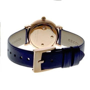 Marc Jacobs Roxy Navy Blue Dial Navy Blue Leather Strap Watch for Women - MJ1539