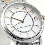 Marc Jacobs Roxy White Dial Two Tone Steel Strap Watch for Women - MJ3553