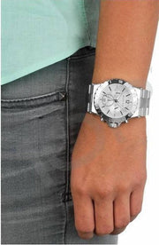 Michael Kors Dylan Silver Dial Silver Steel Strap Watch for Women - MK5312