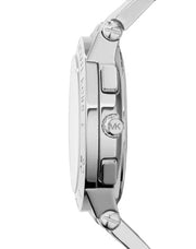 Michael Kors Wyatt White Dial Silver Steel Strap Watch For Women - MK5932