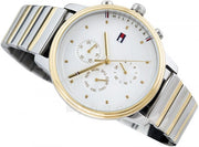 Tommy Hilfiger Blake Silver Dial Two Tone Steel Strap Watch for Women - 1781908