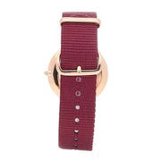 Daniel Wellington Classic Roselyn White Dial Red NATO Strap Watch For Women - DW00100271