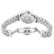Emporio Armani Classic Quartz Mother of Pearl Dial Silver Steel Strap Watch For Women - AR1602