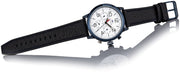 Tommy Hilfiger Jake Multi Function Quartz White Dial Black Leather Strap Watch for Men - 1791235
