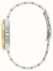 Guess Sunray Multifunction Silver Dial Two Tone Steel Strap Watch for Women - GW0616L2