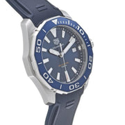 Tag Heuer Aquaracer Blue Dial Blue Rubber Strap Watch for Men - WAY111C.FT6155