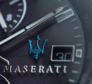 Maserati Successo Solar Edition Black Dial Silver Steel Strap Watch For Men - R8873645003