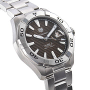 Tag Heuer Aquaracer Calibre 5 Automatic Sunray Brown Dial Silver Steel Strap Watch for Men - WAY2018.BA0927