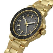 Guess Track Grey Dial Gold Steel Strap Watch for Men - GW0426G2