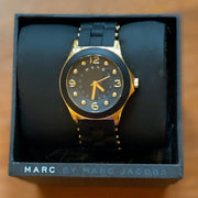 Marc Jacobs Pelly Black Dial Black Silicone Strap Watch for Women - MBM2540
