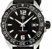 Tag Heuer Formula 1 Quartz Black Dial Black Rubber Strap Watch for Men - WAZ1110.FT8023