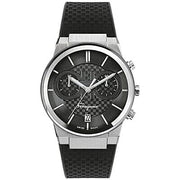 Salvatore Ferragamo Sapphire Chrono Black Dial Black Silicone Strap Watch for Men - SFME00121