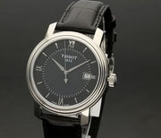Tissot T Classic Bridgeport Black Dial Black Leather Strap Watch For Women - T097.010.16.058.00