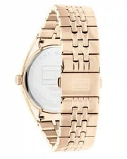 Tommy Hilfiger Monica Quartz White Dial Gold Steel Strap Watch For Women - 1782593