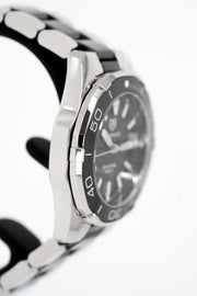 Tag Heuer Aquaracer Quartz Black Dial Two Tone Steel Strap Watch for Men - WAY131A.BA0913