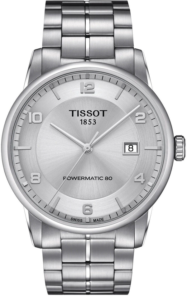 Tissot Luxury Powermatic 80 Silver Dial Silver Steel Strap Watch For Men - T086.407.11.037.00