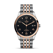 Tudor 1926 Automatic Diamonds Black Dial Two Tone Steel Strap Watch for Men - M91651-0004