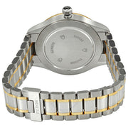 Tudor Style Automatic Diamonds Gold Dial Two Tone Steel Strap Watch for Men - M12713-0007