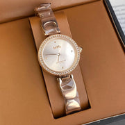 Coach Park Signature Rose Gold Dial Rose Gold Steel Strap Watch for Women - 14503172