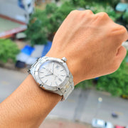 Tag Heuer Aquaracer Automatic White Dial Silver Steel Strap Watch for Men - WAY2111.BA0928